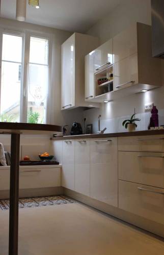 rénovation d'une cuisine couloir Morlaix (29) 