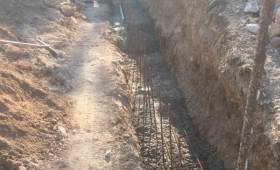 Mur début travaux