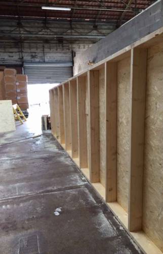 Préparation en atelier de l'ossature bois (91)