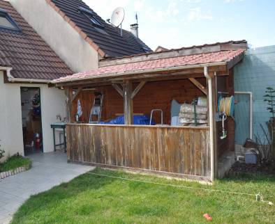 Ancien atelier en bois avant construction d'un agrandissement - Brie-Comte-Robert 77170