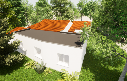Aperçu 3D - Extension de 21 m² à Vertou