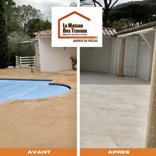 Rénovation tour de piscine