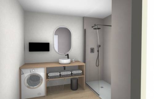 Projection 3D salle de bain Lyon 5ème arrondissement