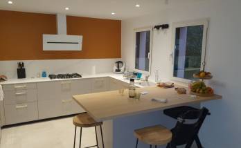 Rénovation cuisine moderne terminée à Bruz