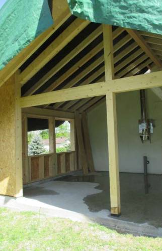 Extension maison à Marly le roi (78) en cours de construction