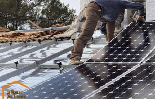 Pose des panneaux photovoltaïques