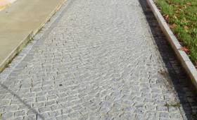 Réalisation d'une allée en pavés 