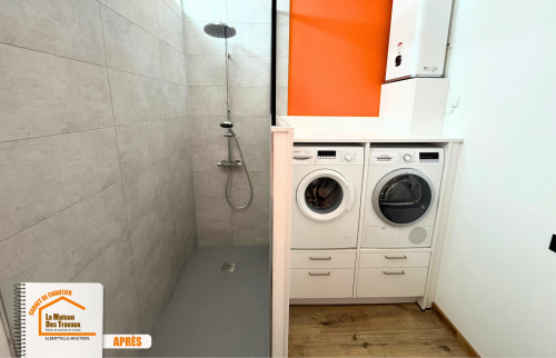 aménagement pièce cachée, La Maison des Travaux Moûtiers, optimisation espace professionnel, rénovation intérieure originale, transformation local commercial, courtier en travaux Albertville