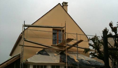 Travaux de façade sur un agrandissement de maison - Les Pavillons-sous-Bois 93