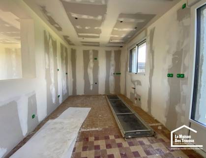 Mise en place du placo dans le cuisine La Maison des Travaux Vannes