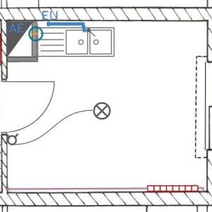 Plan d’architecte pour la rénovation d’une cuisine à Strasbourg – Camille Truttmann