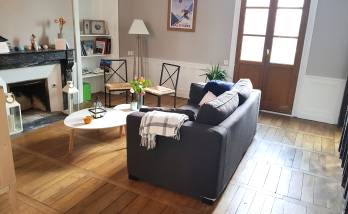 salon et parquet rénové
