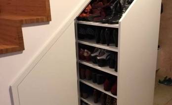 Création d’un espace de rangement sous un escalier à Clichy