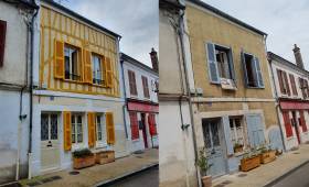 Façade Auxerre avant-après