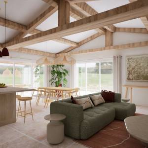 Aménagement salon - Fabienne Tricoire - La Maison Des Architectes