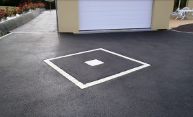 Pose d'un enrobé pour une allée - Guidel (56)