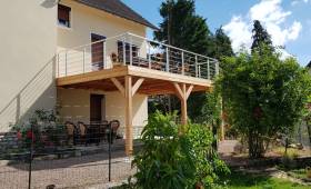 terrasse en bois de méleze à Cosne sur Loire