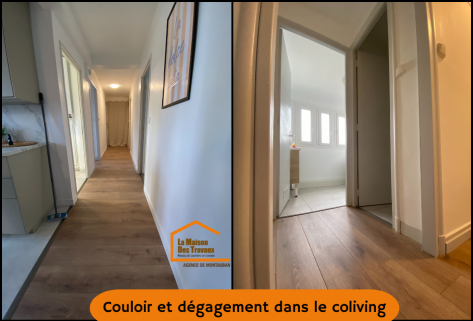  Rénovation d'appartement en espace coliving avec agencement intérieur bien pensé -Montauban 82000