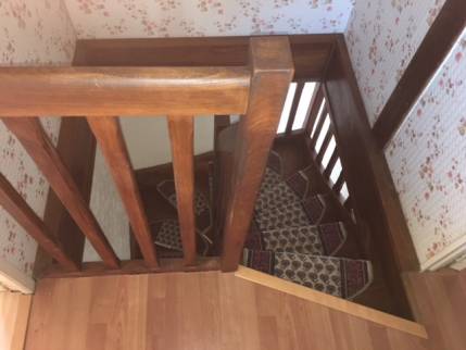 Remplacement d'escalier intérieur - ancien palier d'escalier - Nantes 44