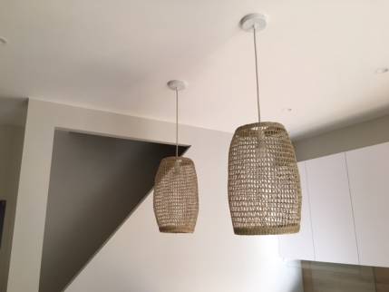 Suspensions luminaires sur un faux-plafond - Nantes 44