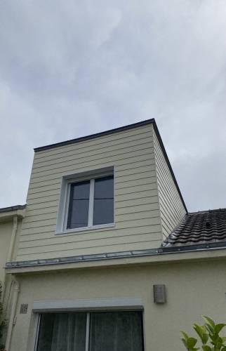  Création d'une lucarne à Couëron pour agrandir une chambre - vue extérieur