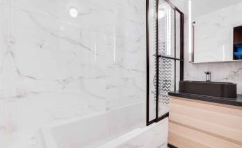 Rénovation de salle de bain à Clamart coin douche