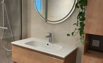 Rénovation d'une salle de bain à Basse-Goulaine - meuble vasque