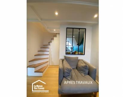 APRES RENOVATION ESCALIER LA MAISON DES TRAVAUX VANNES SARZEAU PENESTIN