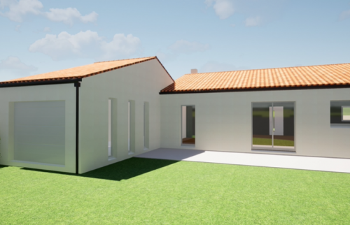 Création d'un garage de 30 m² - PLAN 3D