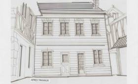 Dessin architecte façade 2 Rouen Gare La Maison des Travaux Rouen 