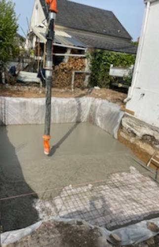 Coulage dalle béton