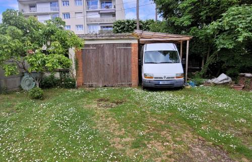 Garage côté jardin avant travaux
