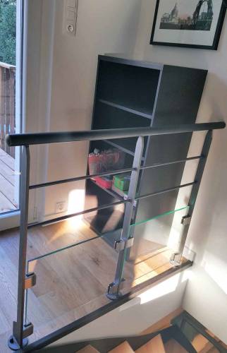 Réalisation d'un Escalier double - Lyon / Villeurbanne