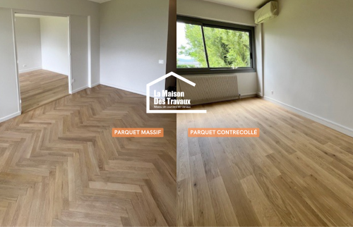 Parquet massif et parquet contrecollé (Sainte-Foy-lès-Lyon 69110)