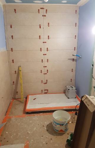 Pendant travaux : rénovation salle d'eau