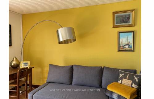 Rénovation salon jaune argon la maison des travaux vannes sarzeau pénestin