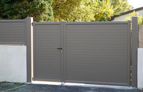 Pose de portail coulissant avec porillon et clôture aluminium  - Jouy-le-Moutier – 95280 –