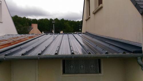 Couverture Bac Acier neuve et solin