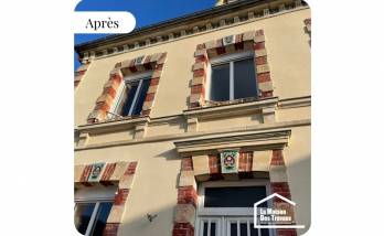 Ravalement avec de l'enduit 