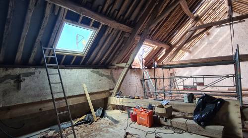 Les travaux de charpente et couverture