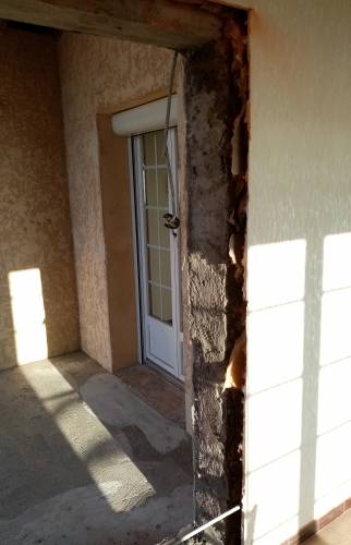 Démolition mur terrasse 