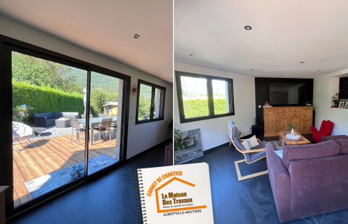 Extension maison Savoie Travaux agrandissement Aménagement Entreprise construction Devis Décoration d'intérieur aménagement intérieur menuiseries 73