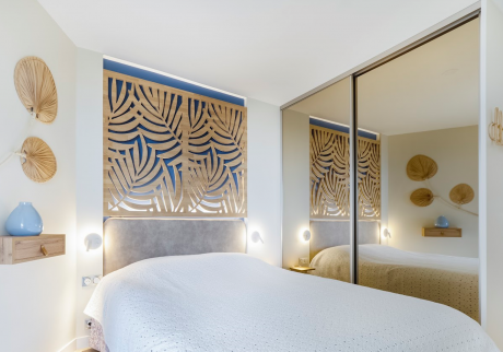 Chambre rénovée à Evian-les-Bains (74)