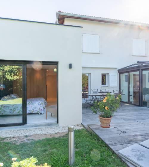 Extension d'une villa pour créer une suite parentale de plain pied -  Chasselay (69380) 