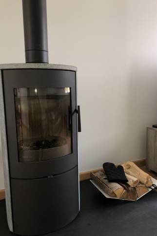 Poêle à bois design