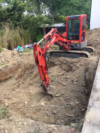 Travaux de terrassement de la piscine - Nantes 44