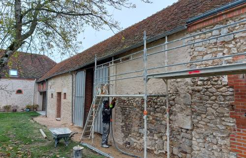 Rénovation de façade en cours