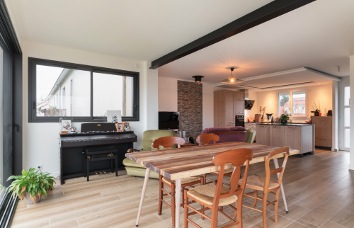 Surélévation de 20 m² aux Sorinières en Loire-Atlantique et création d'un toit terrasse