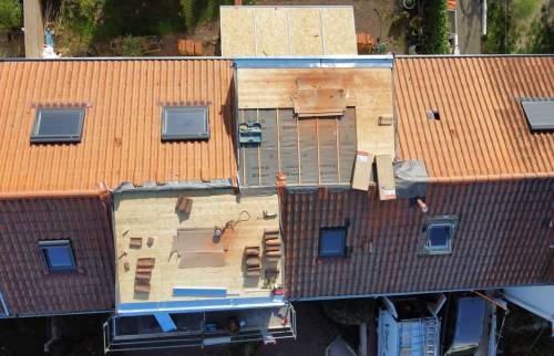 Création de deux lucarnes dans une maison à Rezé - projets en cours