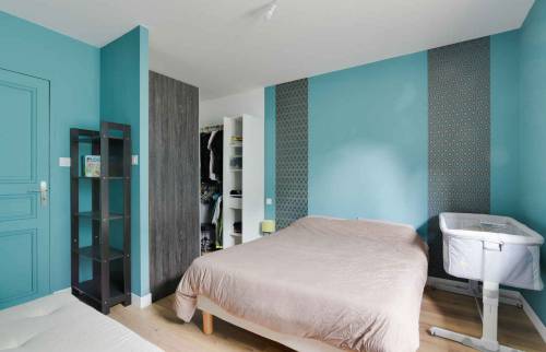 Rénovation complète d'une maison Ouest Lyonnais - chambre parentale avec dressing